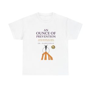 Unisex Heavy Cotton Tee: "An Ounce of Prevention" Health Awareness Tee, Health Gifts, Motivational Shirt, Casual Wear, Everyday Comfort